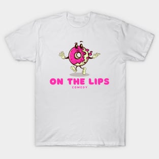 On the lips - Donut logo (transparent background) T-Shirt